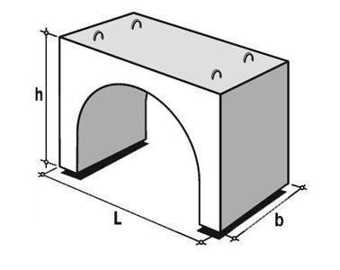 Утяжелитель бетонный клиновидный УБК-3(273-325) 400х840х590 мм