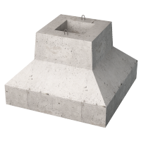 Фундамент колонны 1Ф 21-9-1 2100х2100х900 мм