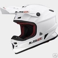 Кроссовый шлем LS2 MX456 HPFC Single Mono Gloss White 