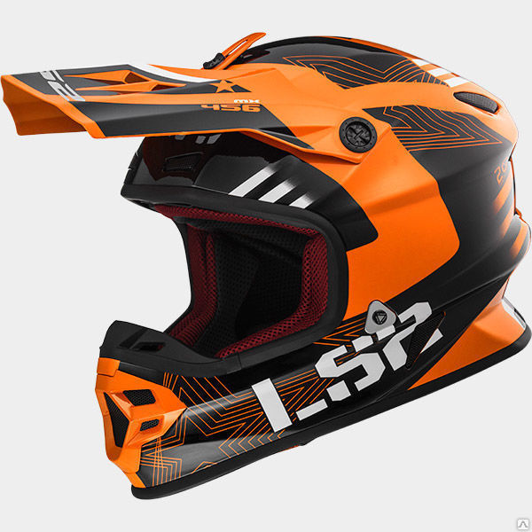 Шлем из стекловолокна LS2 MX456 Light Rallie Orange Black