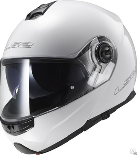 Шлем модуляр LS2 FF325 Strobe Gloss White Snow 