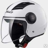 Открытый шлем LS2 OF562 Airflow Gloss White Long