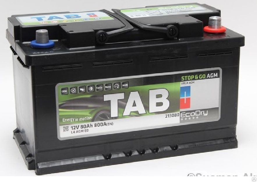 Аккумулятор автомобильный TAB AGM Stop&Go (80 Ач)