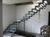 Фасадная лестница к дому маршевая косоур пофоротная с забежными ступенями. размером 1200*4500мм #2