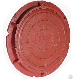 Люк полимерно-композитный легкий 730/60мм (красный)