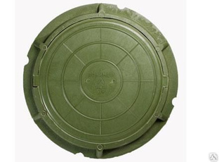 Люк полимерно-композитный легкий 780/105/40 мм (зеленый) 