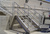 Фасадная лестница к дому маршевая косоур пофоротная с забежными ступенями. размером 1200*4500мм #16