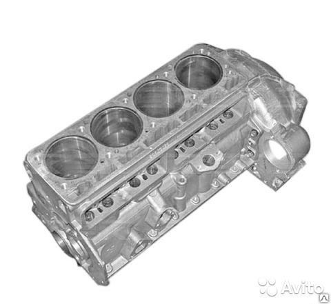 Блок цилиндров двигателя УМЗ-4213.10 инжектор с поршнями 100 л.с. для УАЗ
