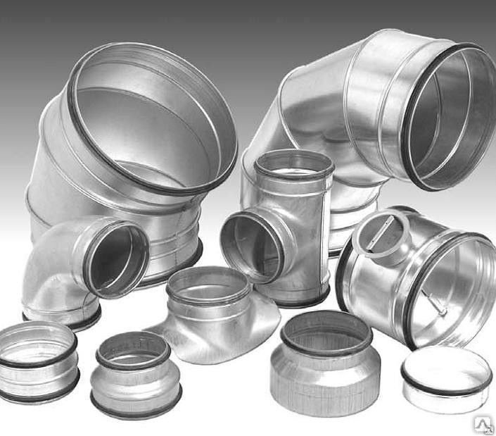 Фасонная часть оцинкованная для круглого воздуховода