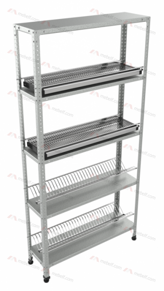 Стеллаж металлический для сушки посуды