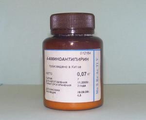 Аминоантипирин-4 импорт "чда" индикатор