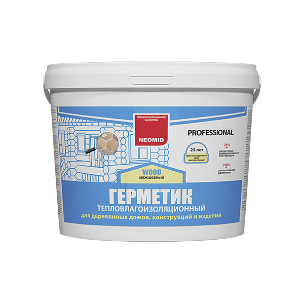Строительный герметик Neomid Professional Сосна, ведро 15 кг 1
