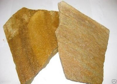 Камень Златолит КД желтый 1,5 - 2,5 см, Плитняк
