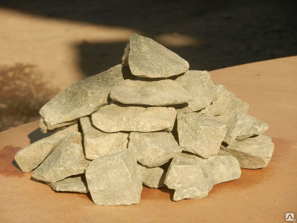 Банный камень Базальт колотый 10 кг, теплоемкий для эл.каменки