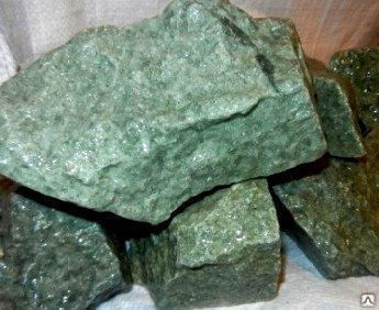Камень банный Жадеит колотый мелкий 50 кг, Хакасия. весовой (мелкий опт)