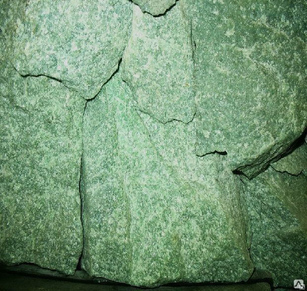 Камень банный Жадеит колотый мелкий 50 кг, Хакасия. весовой (мелкий опт) 3