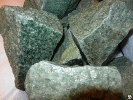 Камень банный Жадеит колотый мелкий 50 кг, Хакасия. весовой (мелкий опт) 4
