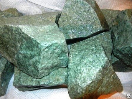Камень банный Жадеит колотый фр. 70-150 мм, Хакасия