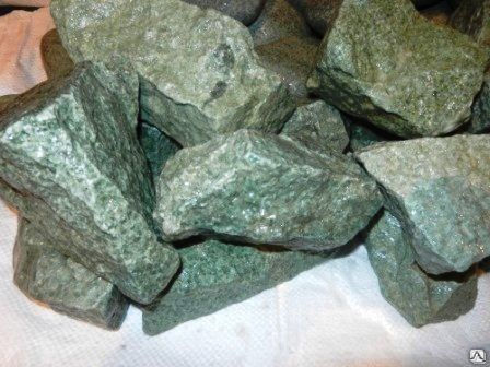 Камень банный Жадеит колотый фр. 70-150 мм, Хакасия 5