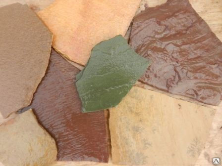 Плитка песчаник шоколадка галтованный 3,5-4,5 см