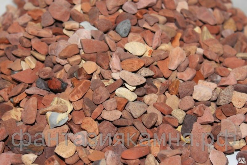 Галька Аргиллит (Розовый песок) 20-40 мм в мешках 25 кг, фк ландшафтная декоративная