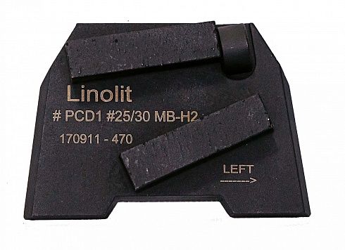Алмазный пад Linolit PCD1 25/30 MB-H2 LEFT (левый)