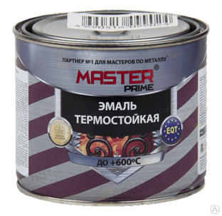 Краска термостойкая MASTER PRAME +350гр. белая 0.8л. 