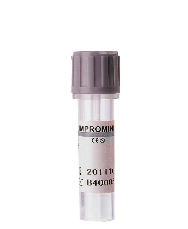 Микропробирки без капилляра для взятия капиллярной крови для глюкозы и лактаты, 0,5 мл, 10х45 мм, пластик, упаковка 50 ш