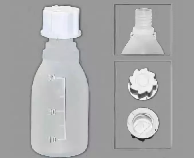 Бутылка узкогорлая, градуированная 100 мл, полипропилен, Кartell