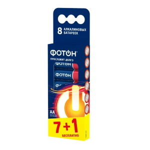 Батарейка LR6 ВР8 «ФОТОН», АА 8 шт
