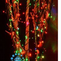 Комплект гирлянды на дерево Rich LED Хамелеон RGB, 3 Нити по 20 м, черный провод, арт. RL-T3*20N-B/ARGB