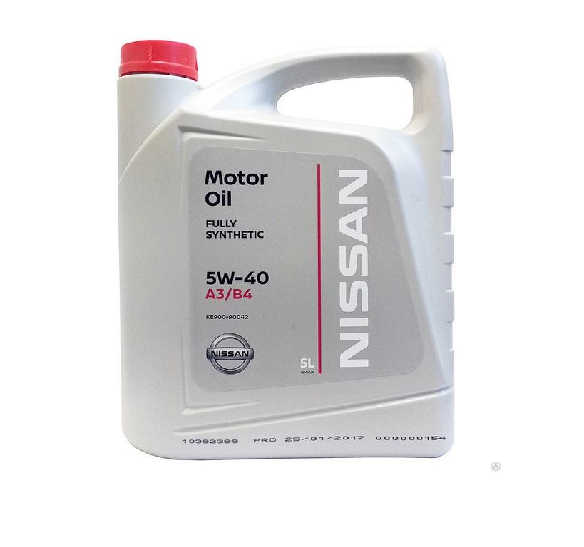 Nissan масло моторное SAE 5W40 SN/CF (5л.)