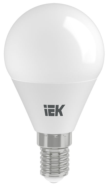 Лампа светодиодная LED 5вт E14 тепло-белый матовый шар ECO IEK