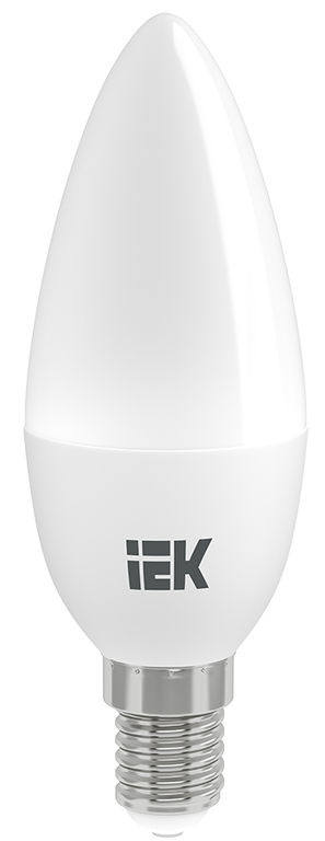 Лампа светодиодная LED 5вт E14 тепло-белый матовая свеча ECO IEK