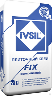 Клей для плитки IVSIL FIX, 25 кг 