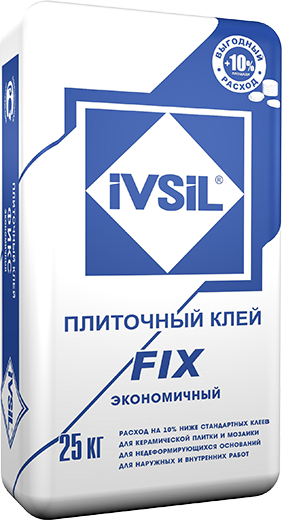 Клей для плитки IVSIL FIX, 25 кг