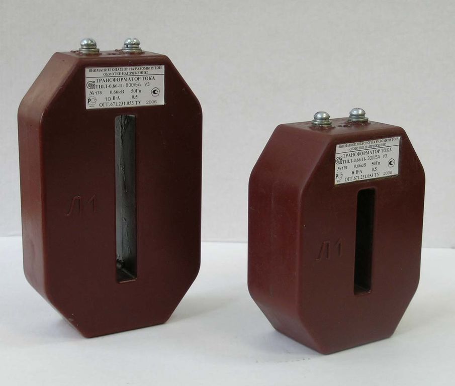 Трансформатор тока ТШЛ-0,66-II 800/5 0,5S