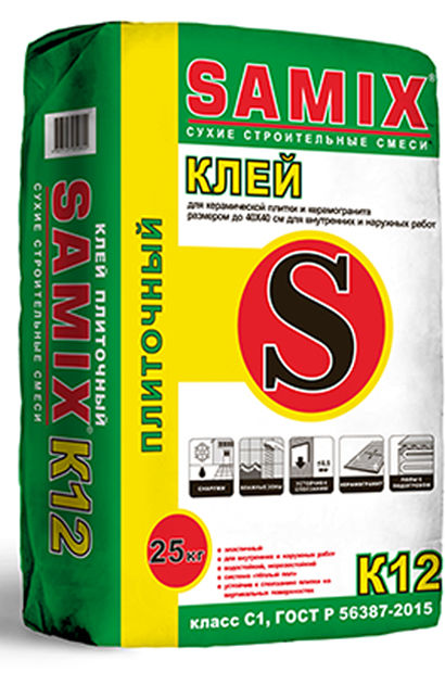 Клей плиточный SAMIX К-12