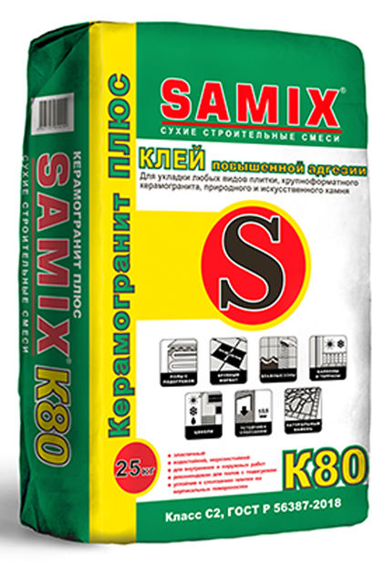 Клей плиточный SAMIX K-80