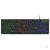 Клавиатура "Gembird" KB-240L, USB, 104 круглые клавиши, подсветка Rainbow, кабель 1,5м (чёрный)