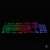 Клавиатура "Gembird" KB-240L, USB, 104 круглые клавиши, подсветка Rainbow, кабель 1,5м (чёрный)