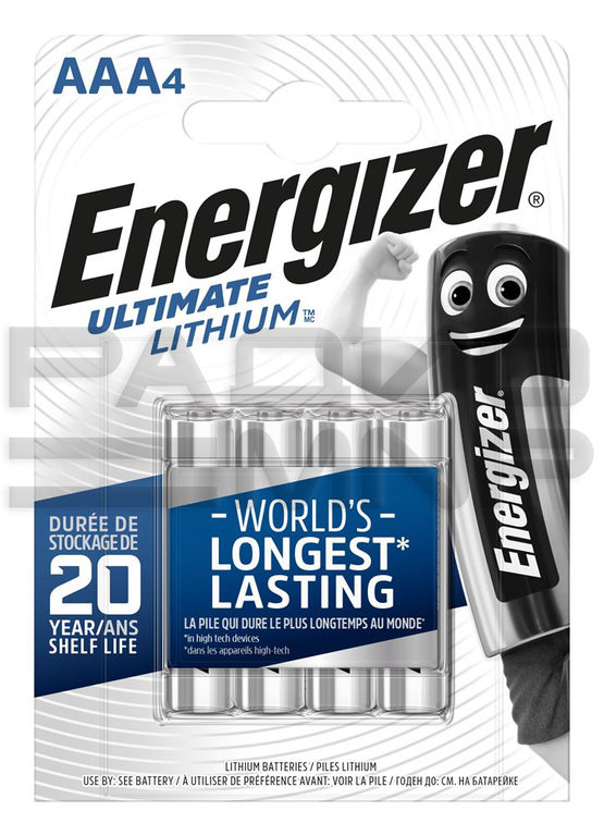Элемент питания LR 03 Energizer Lithium BL-4 3