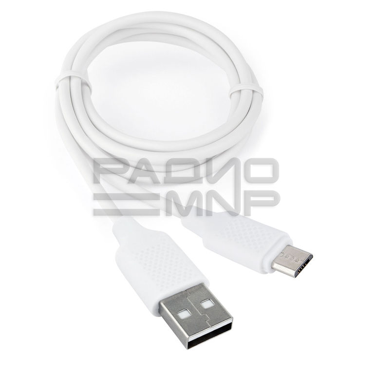 USB кабель для зарядки micro USB "Cablexpert", серия Classic 0.2, белый, коробка, 1м 1