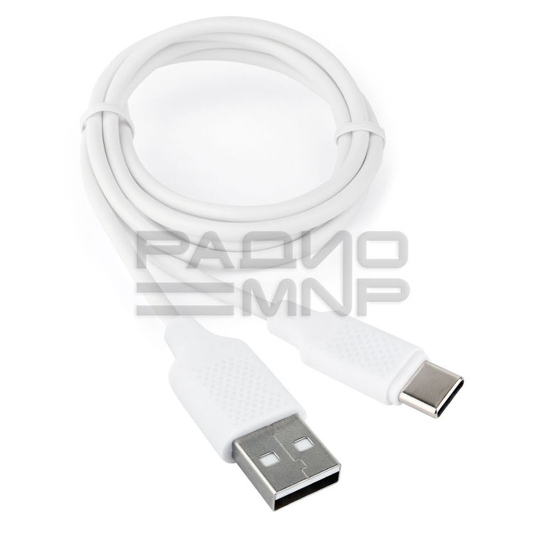 USB кабель шт.USB (A) - шт.Type-C "Cablexpert", серия Classic 0.2, белый, коробка, 1м 1