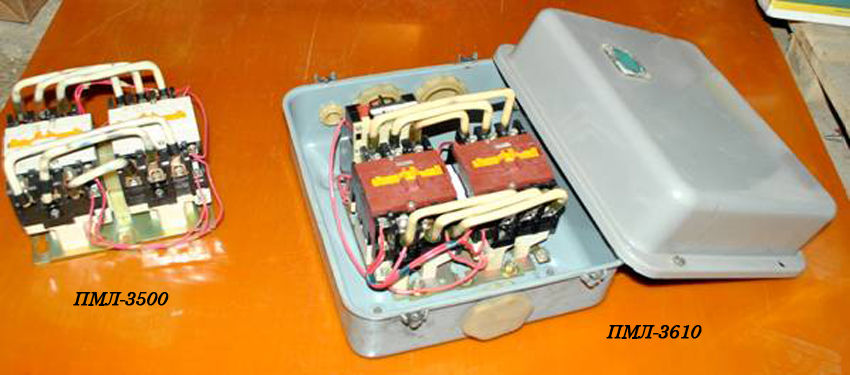 Контактор ПМЛ-3610 (исполнение Б) магнитный пускатель реверсивный 2