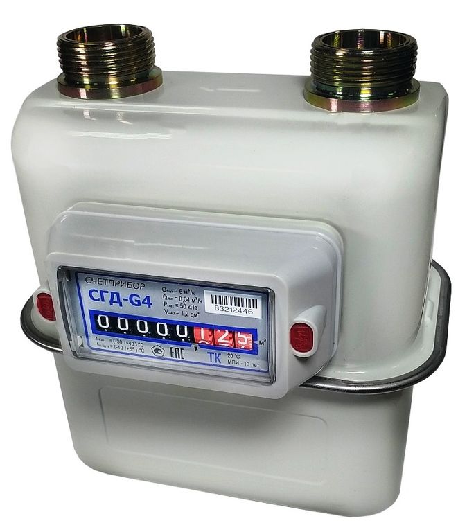 Счетчик газа СГД-G4 ТК Правый Счетприбор (на замену Омега и ВК G-4T)