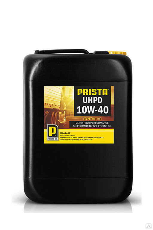 Масло моторное UHPD 10w40 CI-4/CH-4/CF-4 синтетическое 20 л PRISTA