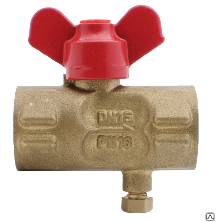 11б27п(м)2 Кран шаровой латунный для манометра (с краном Маевского) DN ...