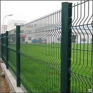 Заборная решетка 3Д секции 1,5 м зеленая
