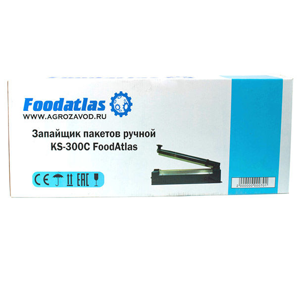 Запайщик пакетов ручной (нож с боку) KS-300C Foodatlas 7